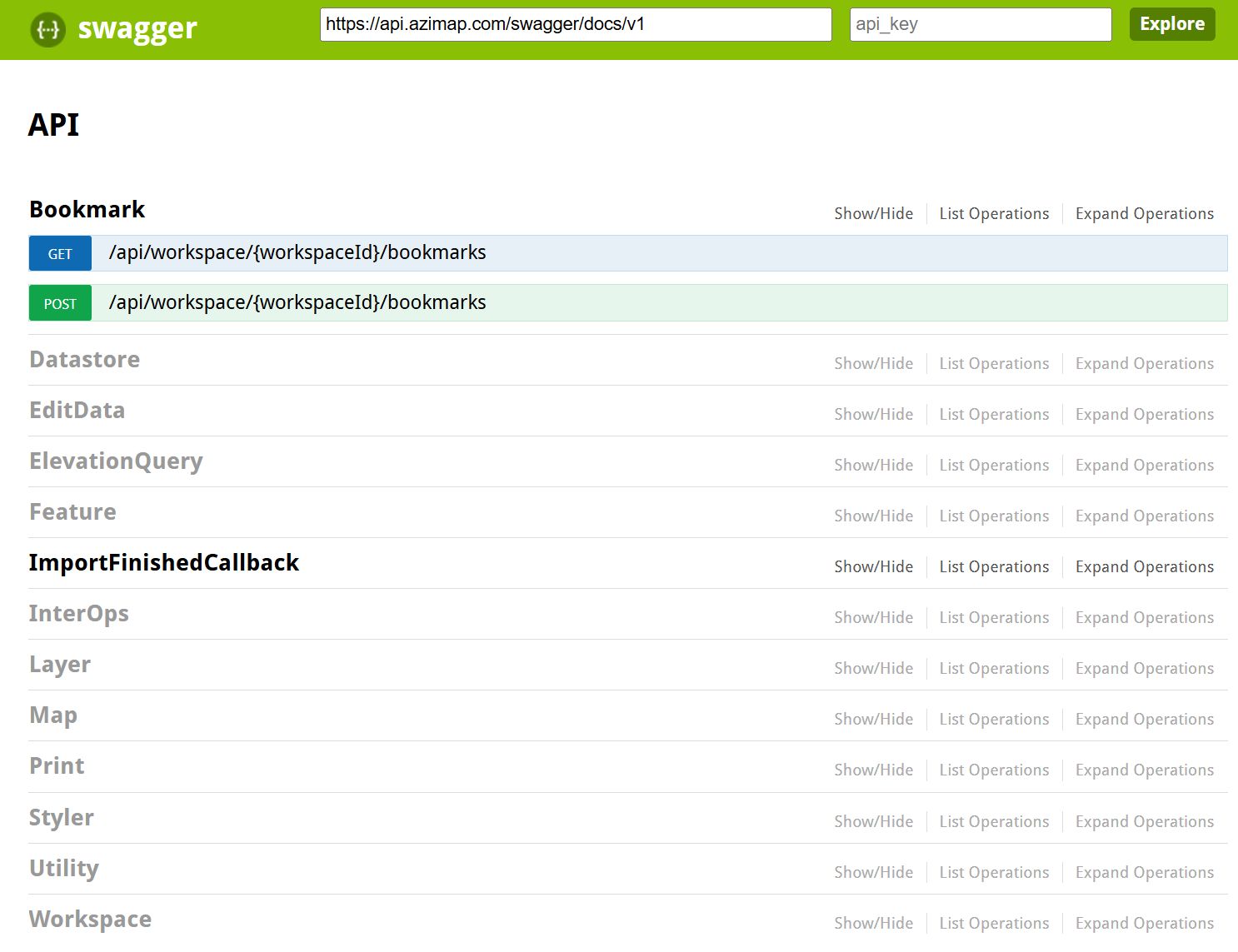 Screenshot: Swagger UI showing endpoints and Try it out