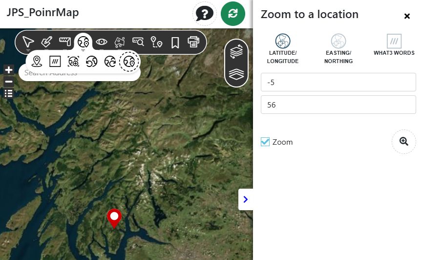 Screenshot: Zoom tools