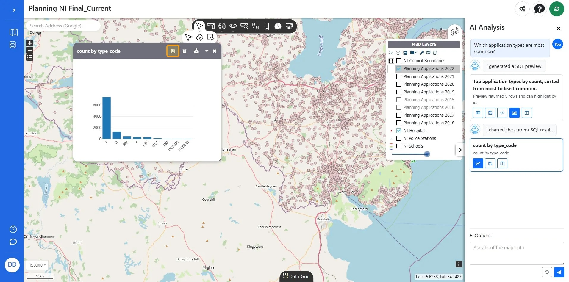 Save configuration on Planning NI Final_Current | Azimap