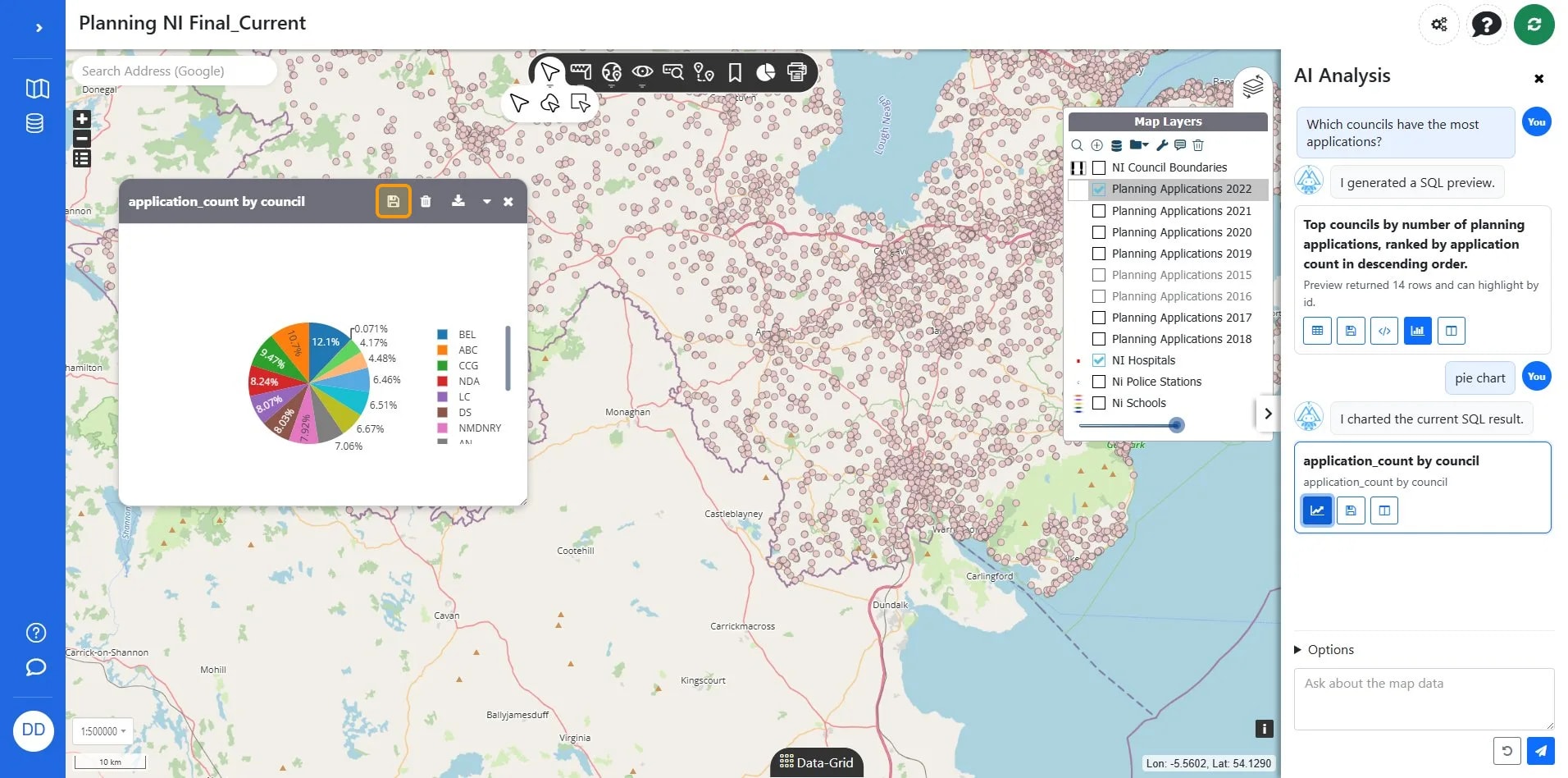 Save configuration on Planning NI Final_Current | Azimap